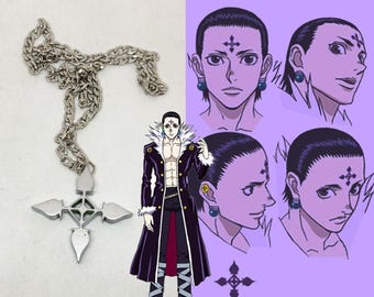 Ręcznie robiony naszyjnik z tatuażem Hunter X Hunter Chrollo Lucifer HXH