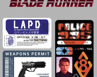 Handmade Custom Blade Runner 2049 Classic ID Card Movie Prop Replica Memorabilia Collection
