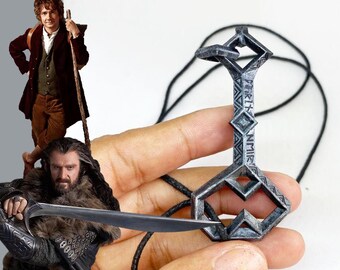 Handmade Custom Lord of the Rings the Hobbit Movies Key to Erebor Necklace Pendant Replica