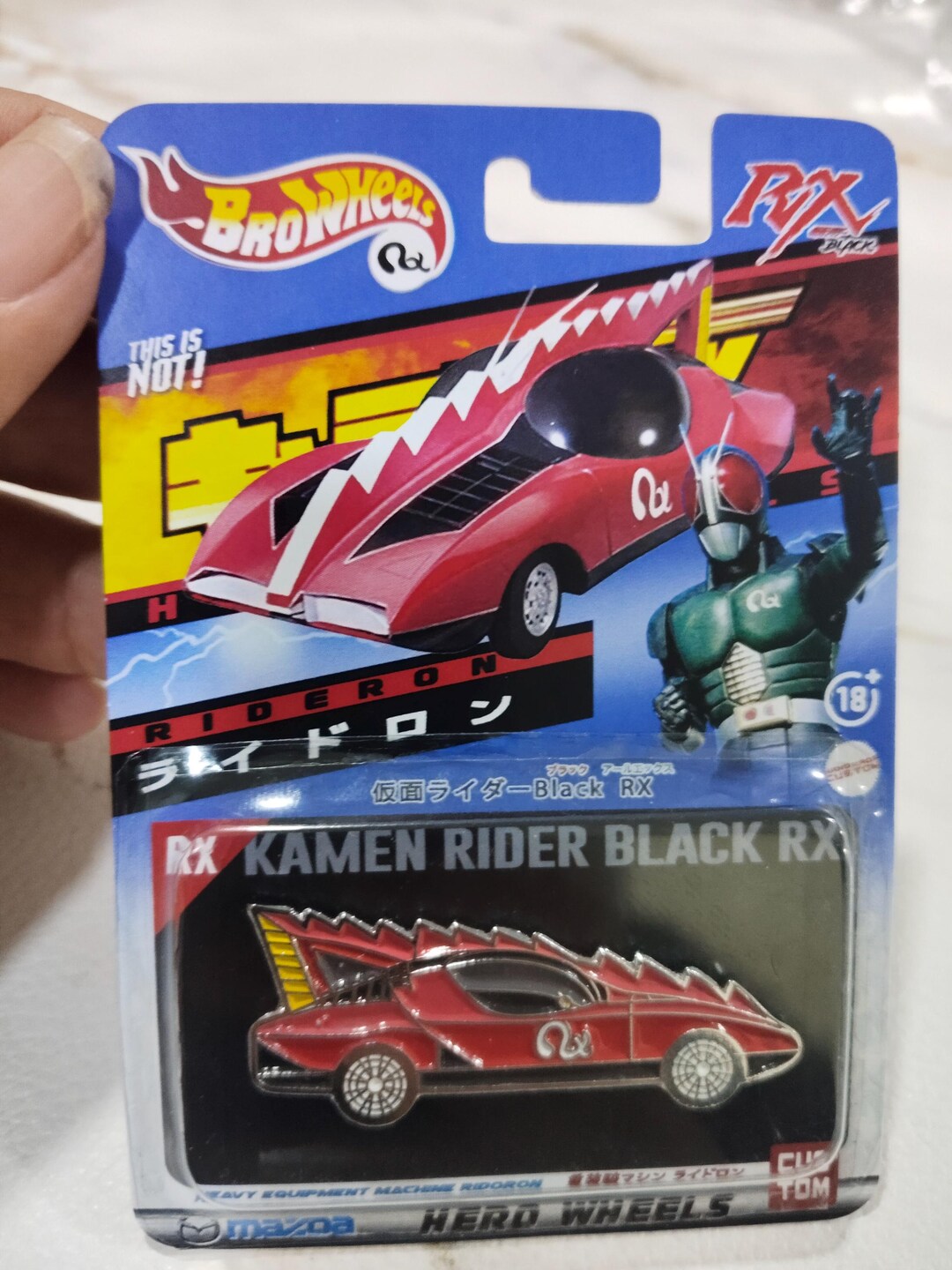 Masked Rider Kamen Rider Black RX Ridoron Handmade Custom Diecast Pin ...