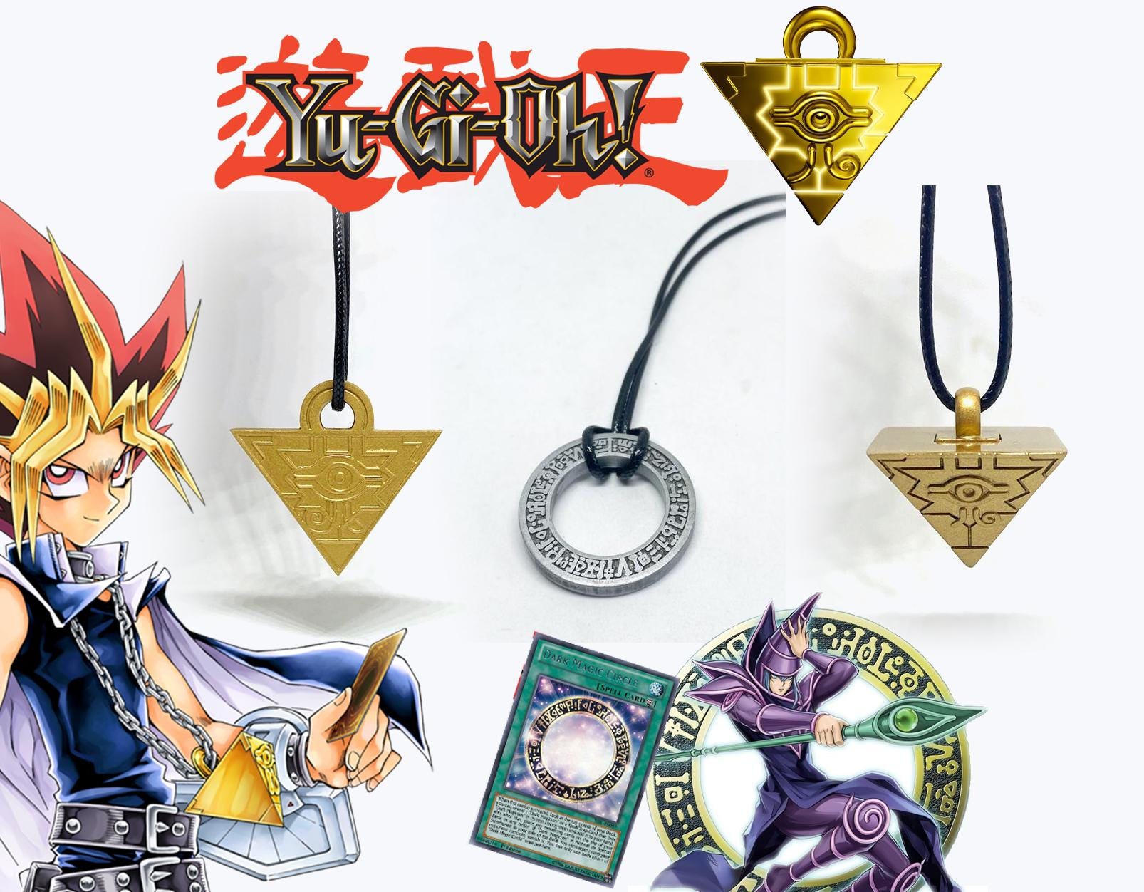 yugioh necklace card holder Amazon.com: Yu-Gi-Oh! Millennium Puzzle Reversible Lanyard Badge ID Holder  Character Card Millennium Puzzle Pendant Rubber Charm : Office Products main image 1