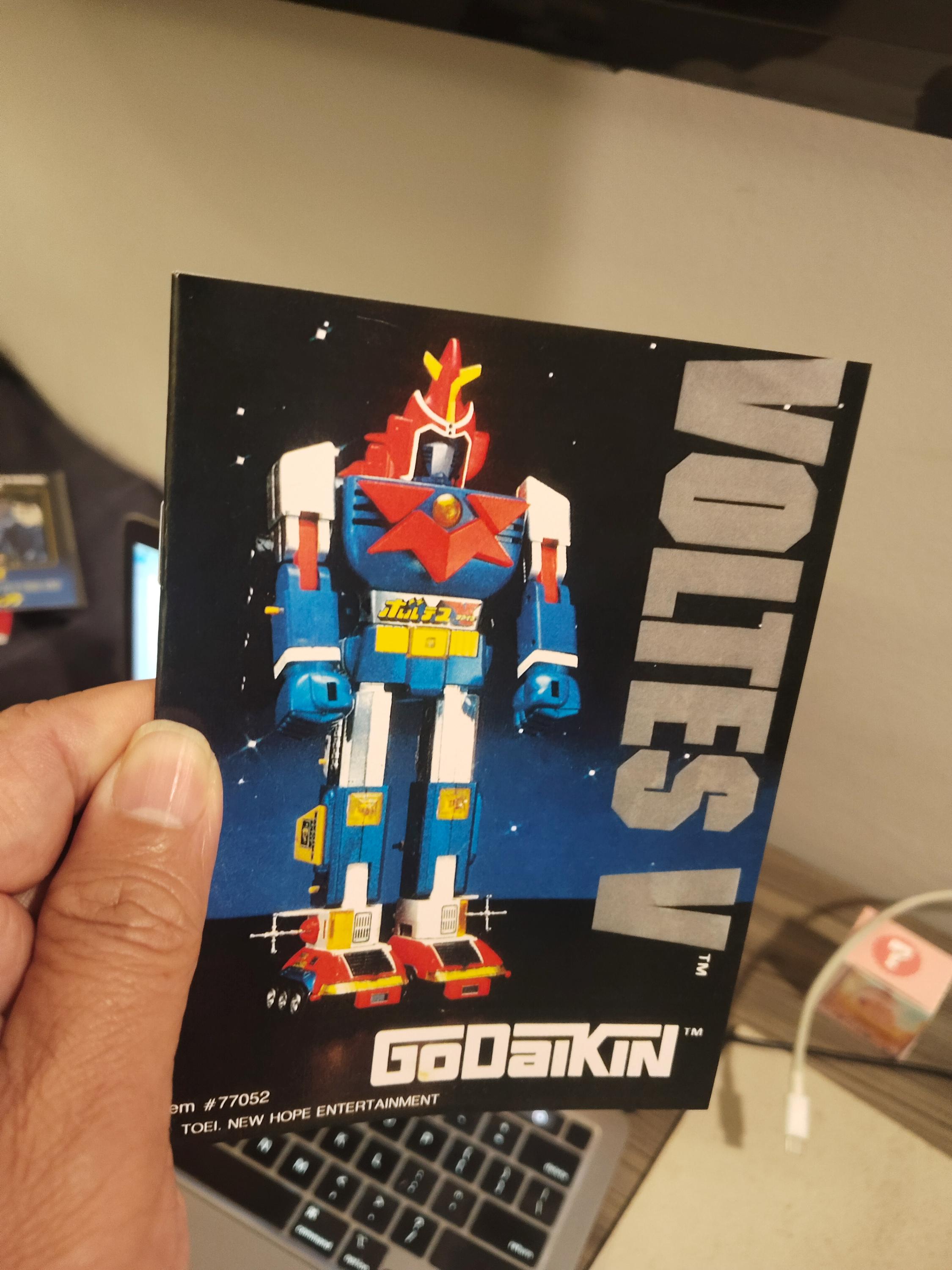Reprint Voltes V DX Instruction (super Robot) US Edition Bandai 