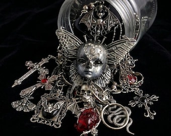 Pot à bijoux mystérieux gothique | Coffret cadeau pour les amateurs de gothiques