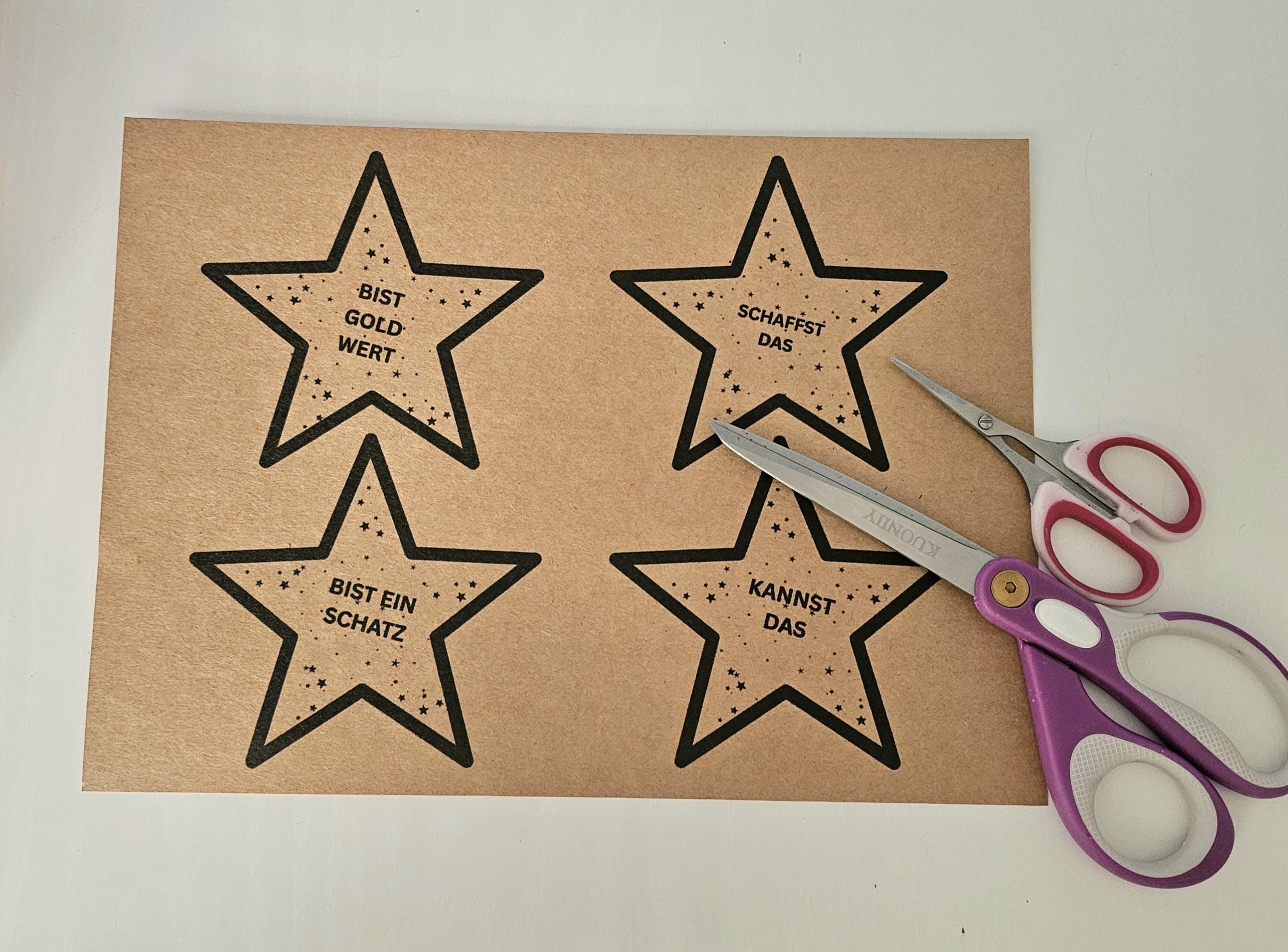Printable Star Template With Saying (PDF) | Duplo Chocolate Gift Tag ...