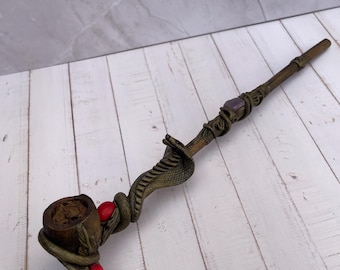 Pipa sciamanica del serpente – Strumento rituale sacro per il tabacco