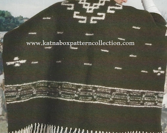 Crochet PDF Pattern: Mens Spaghetti Western Inspired Poncho for Advanced Skill Levels (Challenging)