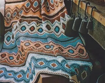 Crochet PDF Pattern: Sun and Stars Afghan