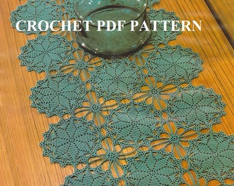 Crochet PDF Pattern: Jade Table Runner