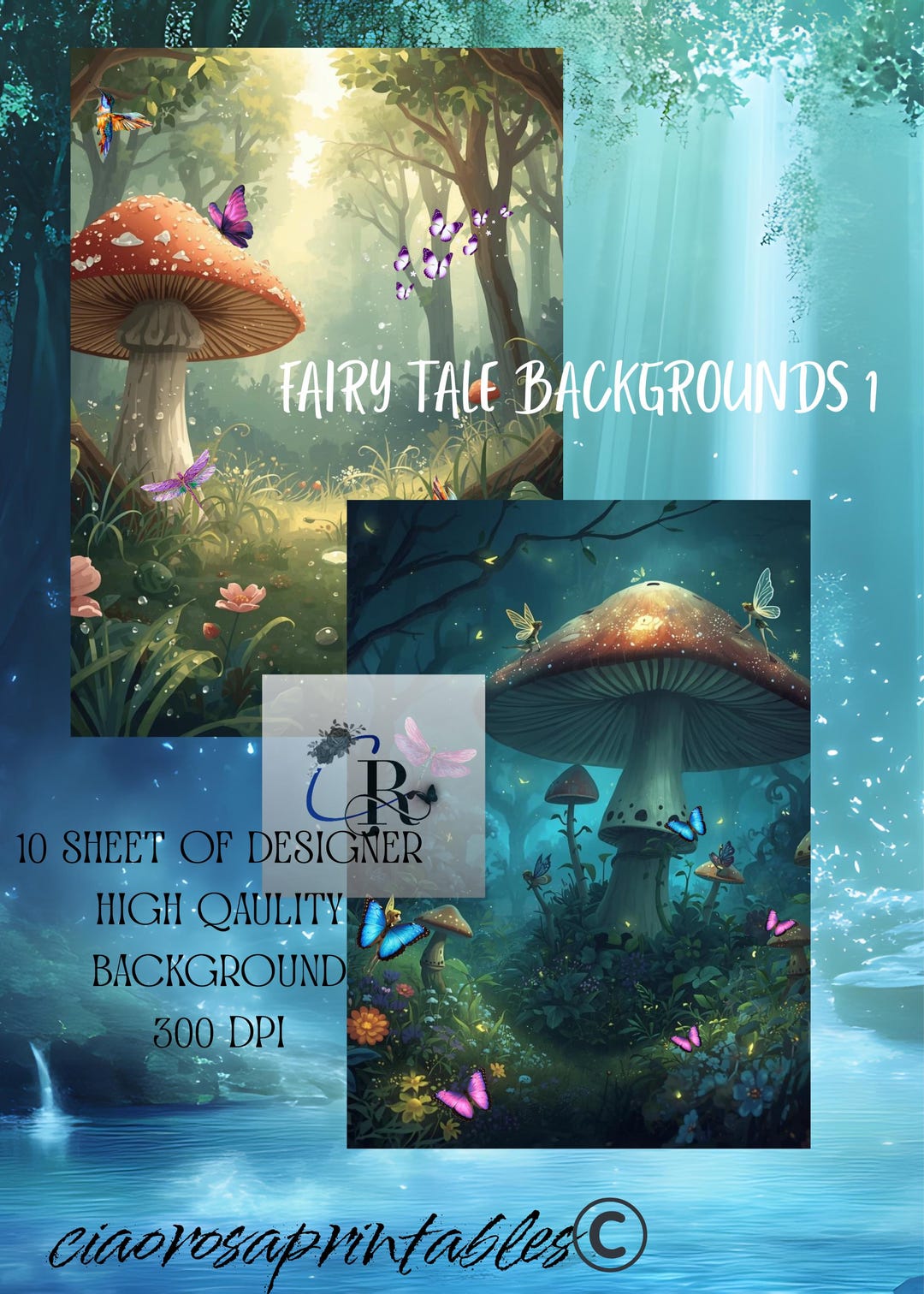 Fiary Tale Backgrounds 1. - Etsy