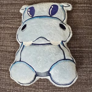 Blue hippo stuffie