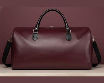Leather Duffle Bag Sewing Pattern | DIY Weekender (PDF Pattern)