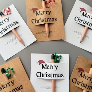 Matita di semi natalizi personalizzata: bomboniera fatta a mano e piantabile