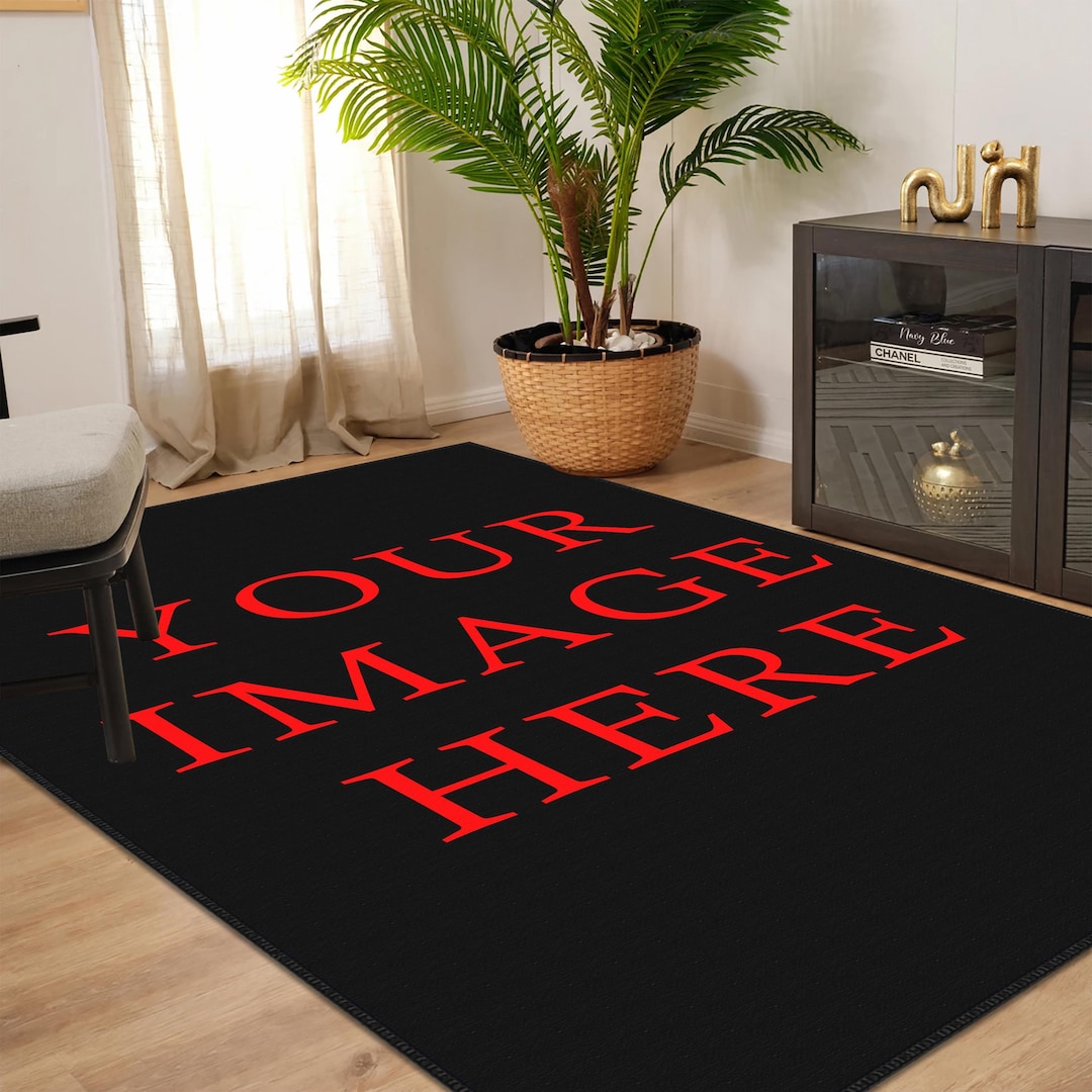 Custom Photo Print Carpet, Personalized Rug, Custom Printed Text Rugs ...