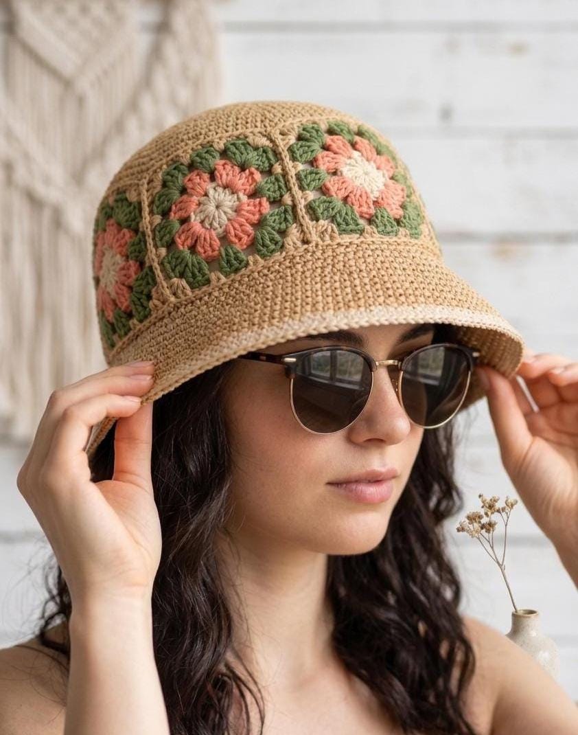Vintage Square Hat - Etsy display picture 1