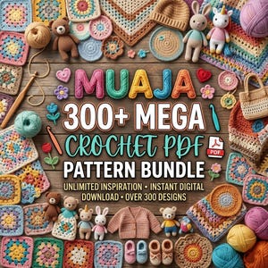 300+ Mega Crochet Pattern Bundle | Ultimate Amigurumi & Crochet Collection | Digital Download PDF | Beginner to Advanced Crochet Designs