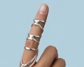 Zilveren artritisspalkring, ondersteuning laterale afwijking, EDS-ring, hamervingerspalk, corsages misvormingsbrace, triggervingerspalk
