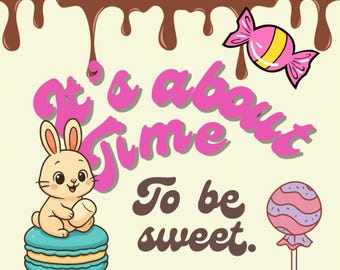 かわいいお菓子と動物のお友達が登場する、居心地の良い塗り絵ブック（PDF）