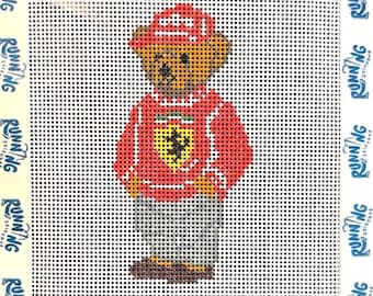 フェラーリ チーム セーター ベア ニードルポイント キャンバス - 18 メッシュ