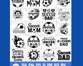 Soccer Mom SVG Bundle, Game Day Cut Files (Digital Download)