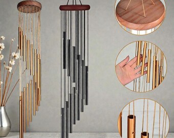 Wind Chime Outdoor Decor Aluminum – Nordic Metal Windchime for Garden Balcony Patio Memorial Wedding Gift