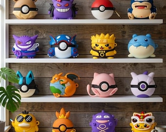 Poke Cartoon Airpod Cases, Ball Earphone Cases, Airpod Pro 3 Cases, Case For Airpod Pro 2, Airpod 1 2 3