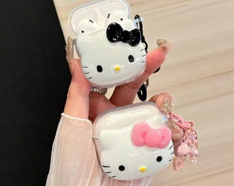 Kitty Cat Airpod Case, Cartoon Airpod Pro 3 Case, For Airpod Pro & Pro 2, Airpod 1 2 3 4