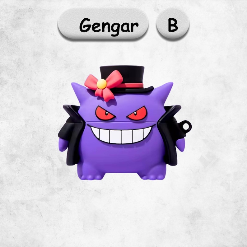 Poke Cartoon AirPod Cases, Ball Earphone Cases, AirPod Pro 3 Cases, Case For AirPod Pro 2, AirPod 1 2 3 Gengar B