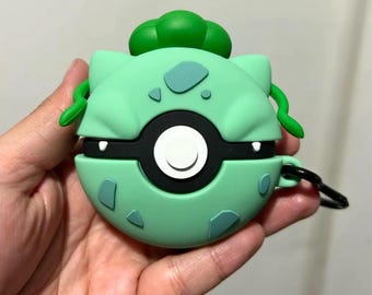 Bulbasaur Airpod Case, Poke Ball Earphone Case, For Airpod 1 2 3 4 Pro 3, Christmas Gifts
