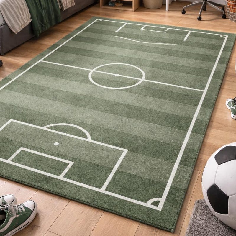 Round Crochet Rug Pattern Soccer Rug Kids Room - Etsy