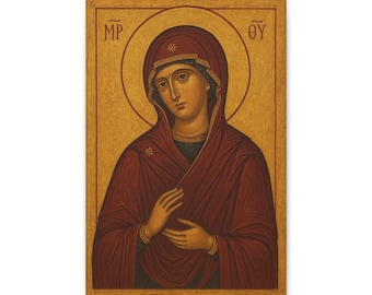 キリストの子を抱く聖母マリアの聖母像 東方正教会の伝統 イコン