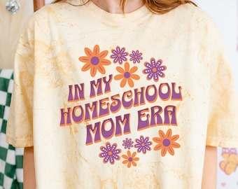 Homeschool Mom Shirt | Homeschool Teacher Shirt | Back to School Shirt | Retro Colorblast Shirt - Homeschool Mama - In My Homeschool Mom Era