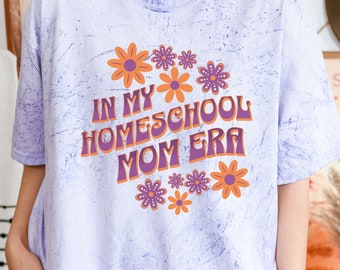 Homeschool Mom Shirt | Homeschool Teacher Shirt | Back to School Shirt | Retro Colorblast Shirt - Homeschool Mama - In My Homeschool Mom Era