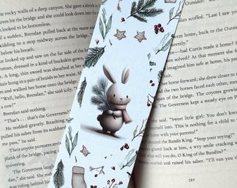 Winter Animal Bookmark – Cozy Illustrated Reading Bookmark