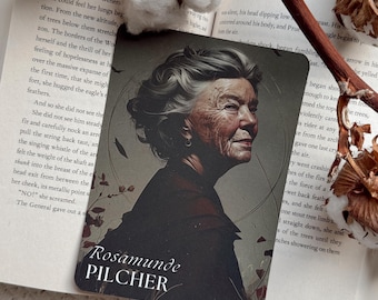 Rosamunde Pilcher Book Tracker Reading Log Bookmark Cozy Family Saga Bookish Merch Gift for Book Lovers Literary Reading Challenge Card