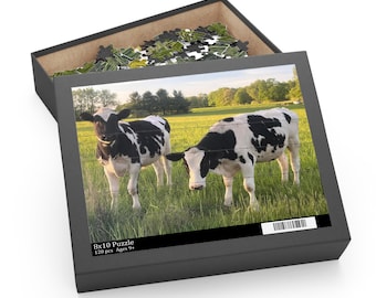 Holstein Cows Puzzle Farm Animal Jigsaw Puzzle
