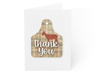 Goat 4-H Show Thank You Greeting Card