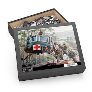 Rompecabezas de rescate en helicóptero MedEvac / Rompecabezas de escena militar