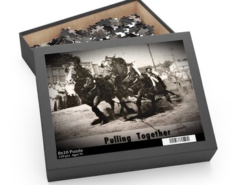 Rompecabezas de equipo de tiro de caballos (120, 252 y 500 piezas)