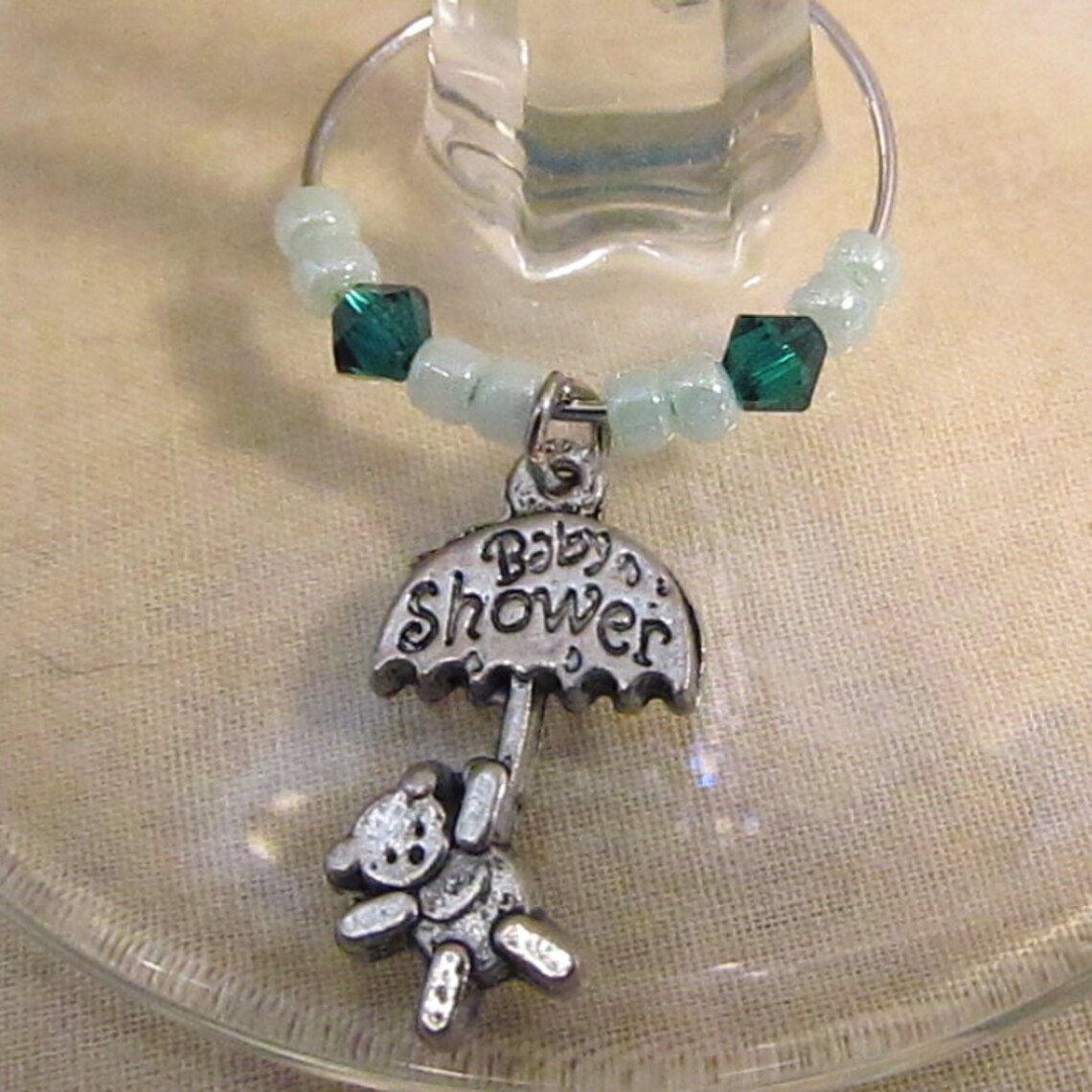 Baby Shower Wine Glass Charms in Sets of 4 Etsy Sweden