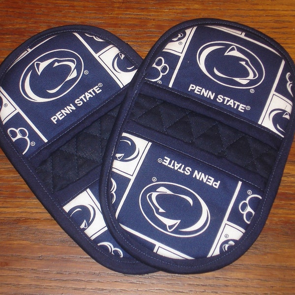 Pot Holders-Oven & Microwave Mitts-Penn State-Free Shipping Etsy