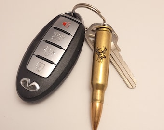 Deer/Buck Head 308 small caliber bullet bottle opener Keychains (from 1-10 openers)  Fathers day gift for men wtp