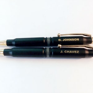 Thin Gray /Silver Line bullet pen | Correction officer | Fathers Day Gift for Men |Free Engraving personalization tbl