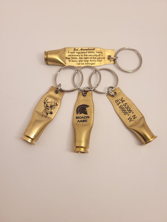 Bullet Casing Keychain Engraved hkc