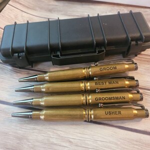 Wedding Party Pack 308 cal bullet pen | Groom | Groomsmen | Bachelor Party | Free Engraving | Free shipping Fathers Day
