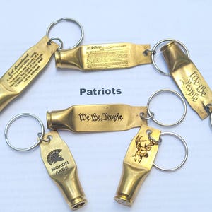 Llavero con casquillo de bala grabado, regalo para hombre, HKC imagen 3