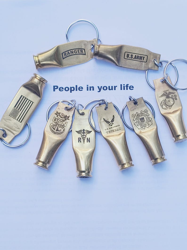 Bullet Casing Keychain Engraved hkc Bild 11