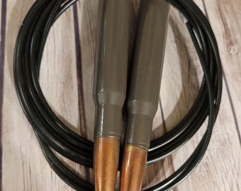 Gray 50Cal bullet Speed Rope WOD workout Fathers Day gift for men
