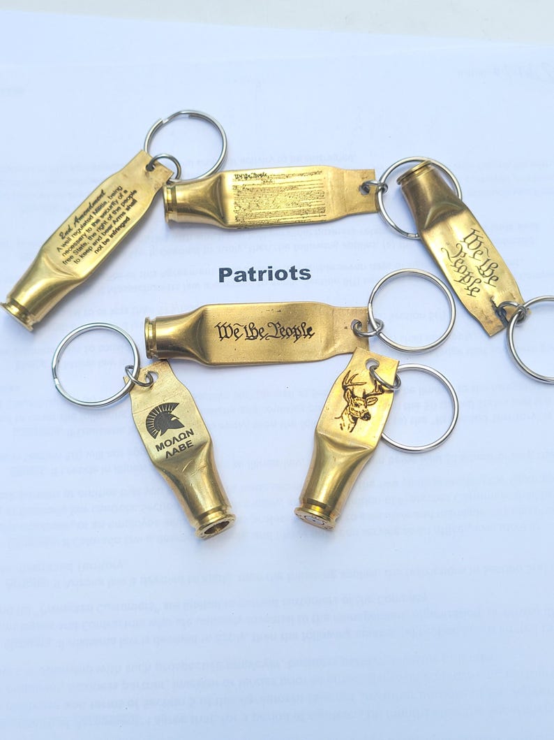 Bullet Casing Keychain Engraved hkc Bild 2