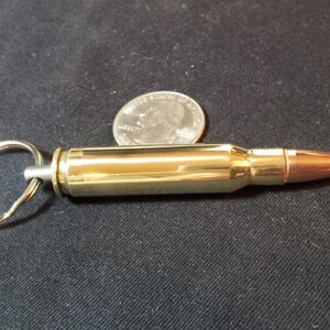 308 Bullet Keychain Groomsmen Fathers Day gift for men image 1