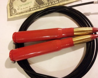 Fire Engine Red 50 Caliber Speed Rope - Functional Fitness Jump Rope